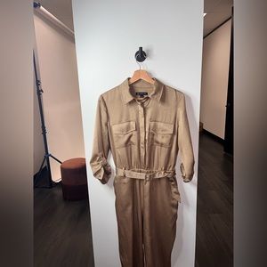 Tan/Gold I.N.C. Romper jumpsuit. Worn once.